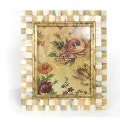 Parchment Check Frame - 8" x 10" | MacKenzie-Childs - Picture Frames