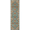 Timeless Abbasi Light Blue 2'7"x12'Traditional Oriental Well Woven Rug