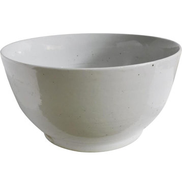 Orchid Bowl Planter Arhat Pot Small Busan White Ceramic