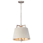 Maxim Lighting - Orson 3-Light Pendant - This unique pendant features a concrete shade finished which is supported on a metal frame finished in a faux-painted Driftwood. Hanging in the interior of the shade is a 3 light cluster to add a refined element to this rustic contemporary design.