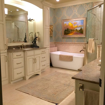 Master bath and closet in Texas