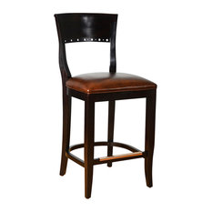 Beechwood Mountain LLC - Biedermier Stool, Wenge, Brown - Bar Stools and Counter Stools
