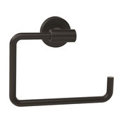 Arrondi 6-7/16 in 164mm, Length Towel Ring in Matte Black