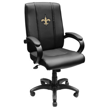 New Orleans Saints Primary Executive Desk Chair Black