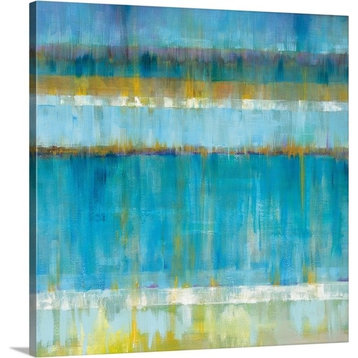 "Abstract Stripes" Wrapped Canvas Art Print, 24"x24"x1.5"