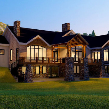 POST AND BEAM MOUNTAIN RETREAT