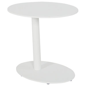 Leisuremod Boyd Modern Plastic Round Side End Table Contemporary Accent And Garden Stools By Leisuremod