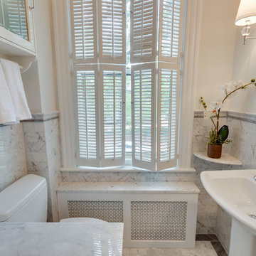 Old Town Alexandria Hall Bathroom Remodel