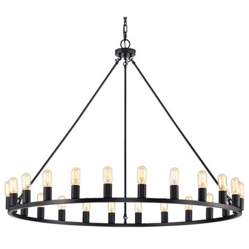 Warehouse of Tiffany's PD001/24MB Liam 48", 24 Light, Indoor, Matte Black Finish