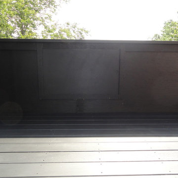 Roof Deck Pergola with TV Integration