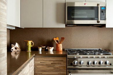 Inspiration for a contemporary kitchen remodel in New York
