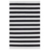 Nantucket Area Rug, Black and Bright White, 3'x5'
