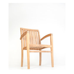 Wintons Teak Plato Stacking Chair - Outdoor Dining Chairs