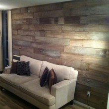 reclaimed wood wall