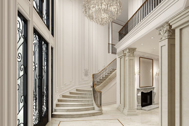 Inspiration for a transitional home design remodel in Los Angeles