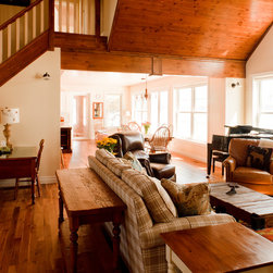 Rustic Living Room - Hardwood Flooring