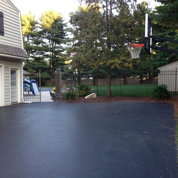 Alexander W's Pro Dunk Gold Basketball System on a 30x20 in Wayne, PA