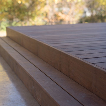 IPE deck with sunken hot tub