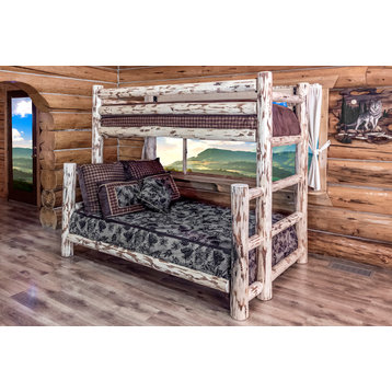 Montana Collection Twin Over Full Bunk Bed, Ready to Finish