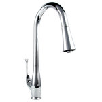 ZLINE Kitchen and Bath - ZLINE Castor Kitchen Faucet in Chrome (CAS-KF-CH) - The ZLINE Castor Kithen Faucet (CAS-KF-CH) is manufactured with the highest quality materials on the market - making it long-lasting and durable. We have focused on designing each faucet to be functionally efficient while offering a sleek design, making it a beautiful addition to any kitchen. While aesthetically pleasing, this faucet offers a hassle-free washing experience, with 360 degree rotation and a spring loaded pressure adjusting spray wand. At 1.8 gal per minute this faucet provides the perfect amount of flexibility and water pressure to save you time. Our cutting edge lock in technology will keep your spray wand docked and in place when not in use. ZLINE delivers the most efficient, hassle free kitchen faucet with a lifetime warranty, giving you peace of mind. The Castor kitchen faucet CAS-KF-CH ships next business day when in stock.