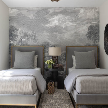 Luxurious Modern Twin Guest Bedroom in Pacific Heights