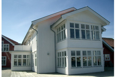 Photo of a transitional home design in Gothenburg.