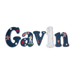 Custom Painted Astros Letters - Wall Letters