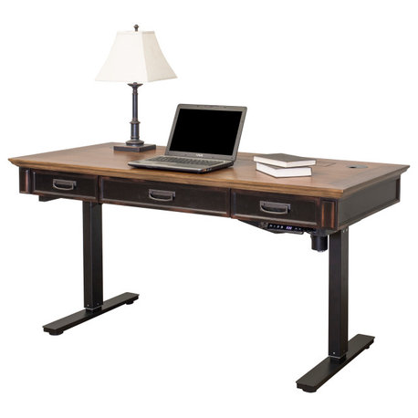 Hartford Wood Electric Sit Stand Desk