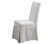 Pacific Beach Dining Chair Slipcover, Sunbleached White