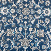 Tessie Traditional Floral Dark Blue Rectangle Area Rug, 7.6'x10'