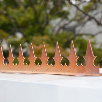 GizaGiza Heart Single Bladed Copper on Balcony | Security Spikes Store
