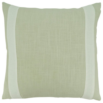 Banded Design Throw Pillow Cover, Natural, 20"