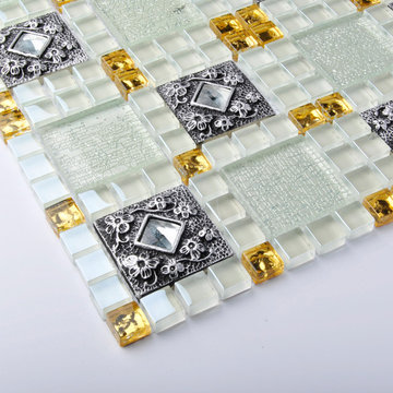 Indic Glass Metal Tiles
