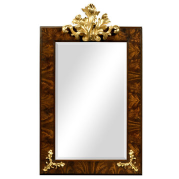 Monte Carlo Hallway Mirror - Antique Mahogany Brown - High Lustre