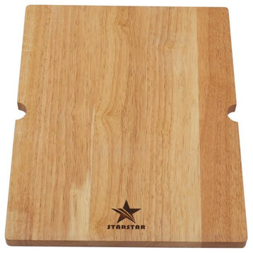 Hardwood Heavy Duty Rubber Wood Cutting Board For Kitchen, 12.5/8x16.7/8