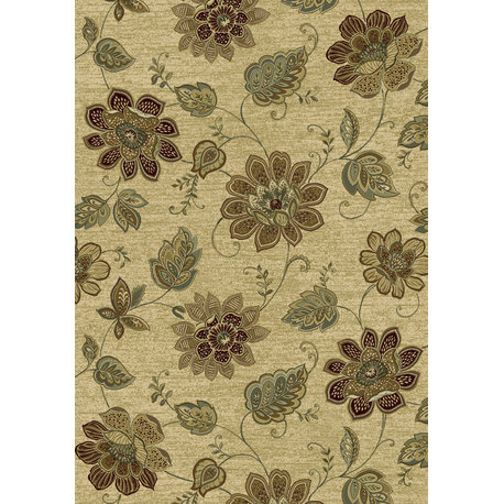 Dynamic Rugs Ancient Garden 57083-6919 Rug 2'2"x7'7" Beige Rug