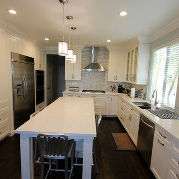 78 - San Clemente Kitchen Remodel with Custom Cabinets & Wood Floor
