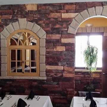 Cultured Stone inside local restaurant