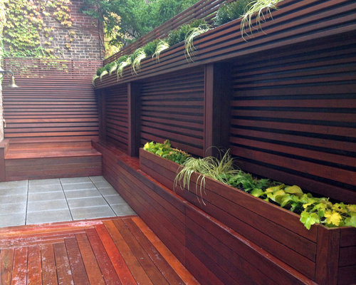 Decks And Patios Chelsea  Chelsea, NYC Terrace: Fence, Deck, Patio, Privacy, Ipe, Bluestone, Planter Box