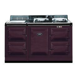 AGA Traditional Electric 4 Oven Cooker, Aubergine | A4O-E-AUB - Gas Ranges And Electric Ranges