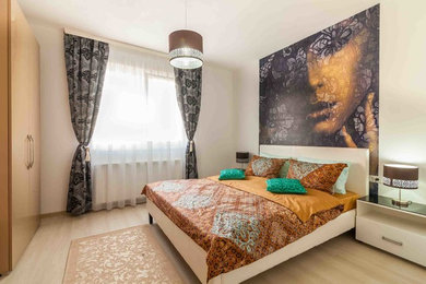 Inspiration for a contemporary bedroom remodel in Other