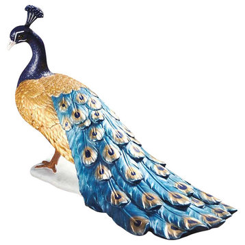 Regal Peacock Sculpture