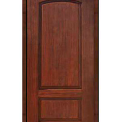 Home Single Door 80 Fiberglass 2 Panel Solid - Front Doors