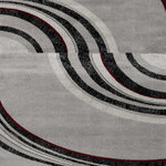 Rug Branch - Rug Branch Modern Abstract Lines Grey Black Indoor Runner Rug - 3'x8' - Elevate your space with Rug Branch modern and contemporary style abstract area rugs. The Montage Collection of abstract rug works beautifully with any decor and brighten up your existing decor. The detailed patterns add vintage charm to your room with a contemporary feel.