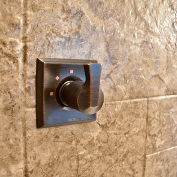 Spacious Acrylic Shower | Full Bathroom Remodel