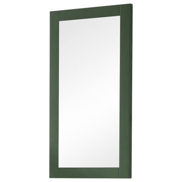 16" Pewter Green Mirror