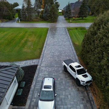 Modern Interlocking Stone Driveway