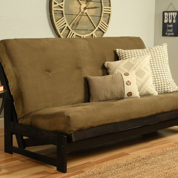 Aspen Frame with Olive Suede Mattress