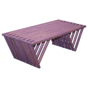 GloDea Wood Coffee Table X90, Purple Berry