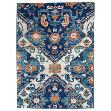 Nourison Passion 8' x 10' Ivory Blue Bohemian Indoor Area Rug
